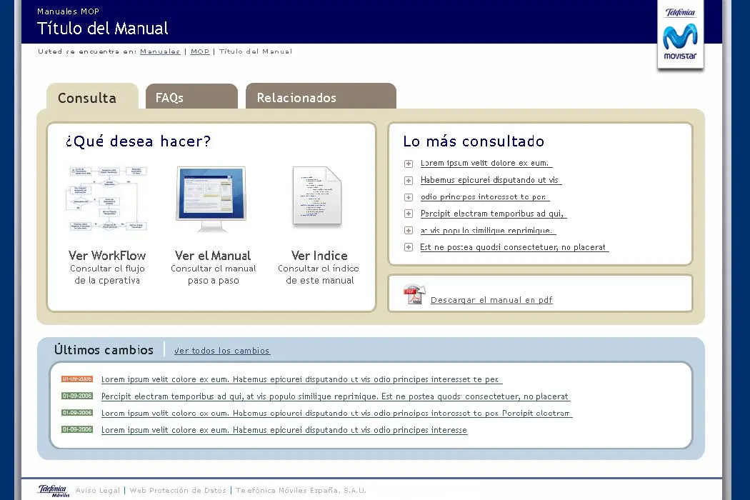 Faq de Telefónica Intranet